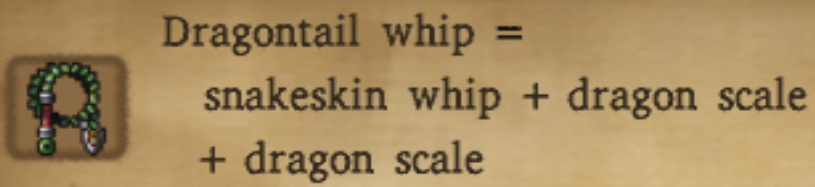 Dragontail Whip Alchemy Recipe